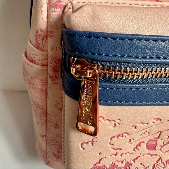 NWT. loungefly Disney Parks Riviera Resort Minnie Mini Pink Backpack Loungefly - Picture 12 of 12